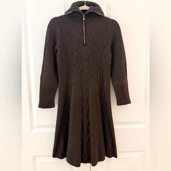 princess polly baby blue dress Brown Cable Knit Sweater Midi Dress For Women at Saudi